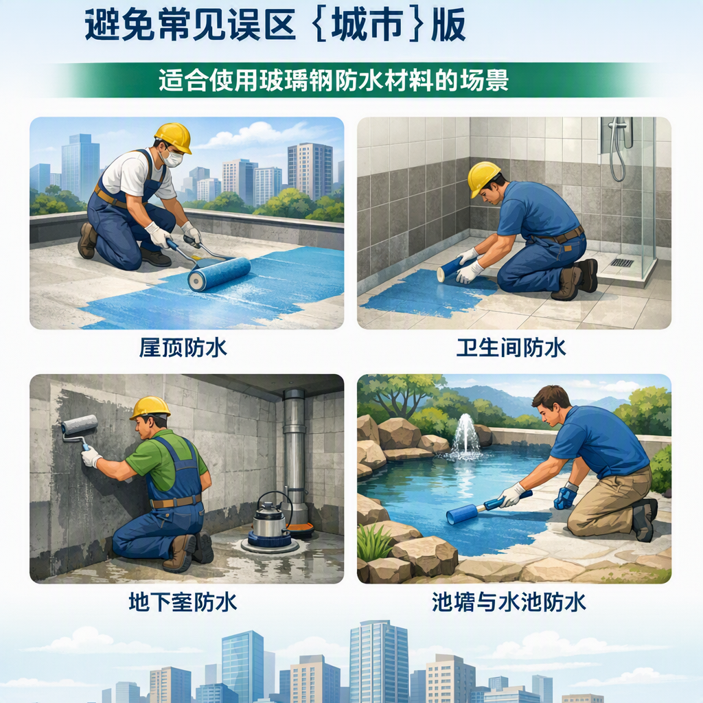 玻璃钢防水材料施工注意事项,避免常见误区 石嘴山 版