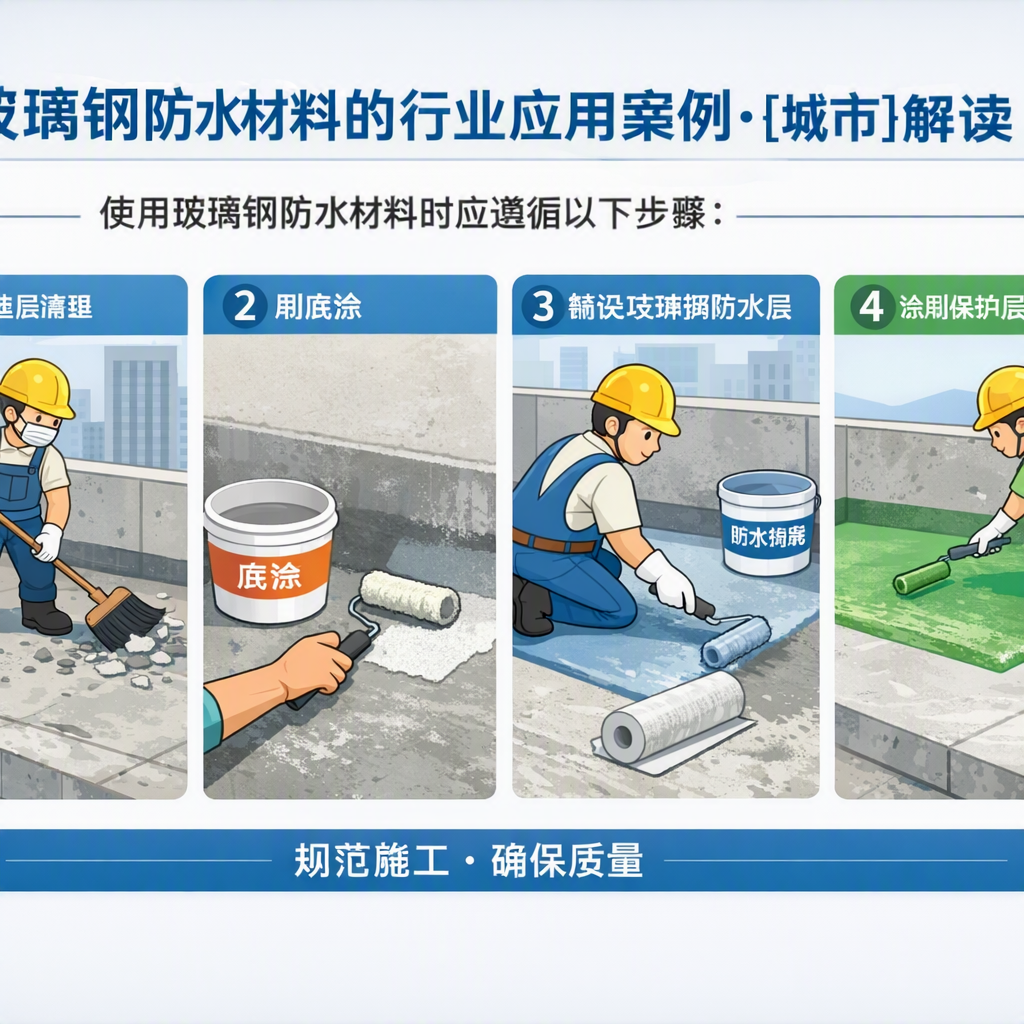 玻璃钢防水材料的行业应用案例,石嘴山解读