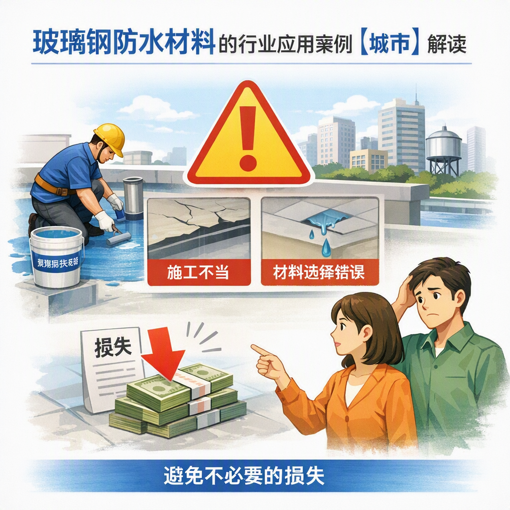 玻璃钢防水材料的行业应用案例,石嘴山解读
